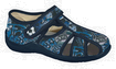 Туфли из текстиля KAPIKA 02012  (12 пар)  (25-30, синий)