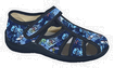 Туфли из текстиля КАПИКА 02011 (12 пар) (25-30, синий)