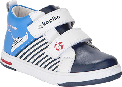 Ботинки KAPIKA 52291-1  (10 пар)  (23-27, син/белый)
